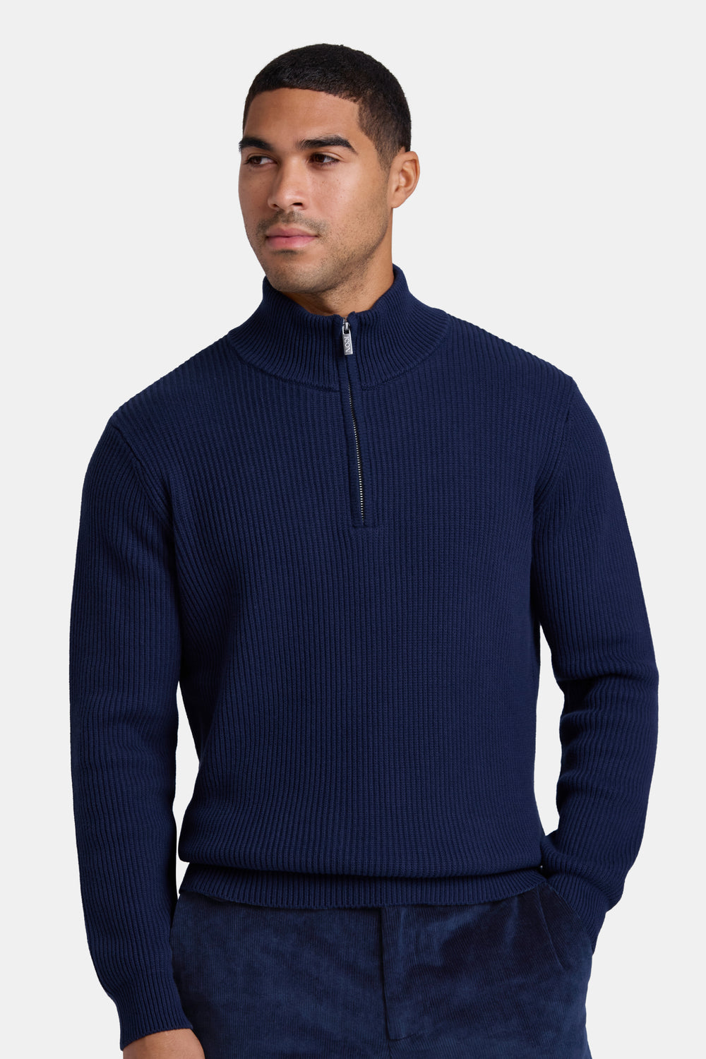 THE DECO QUARTER ZIP SWEATER