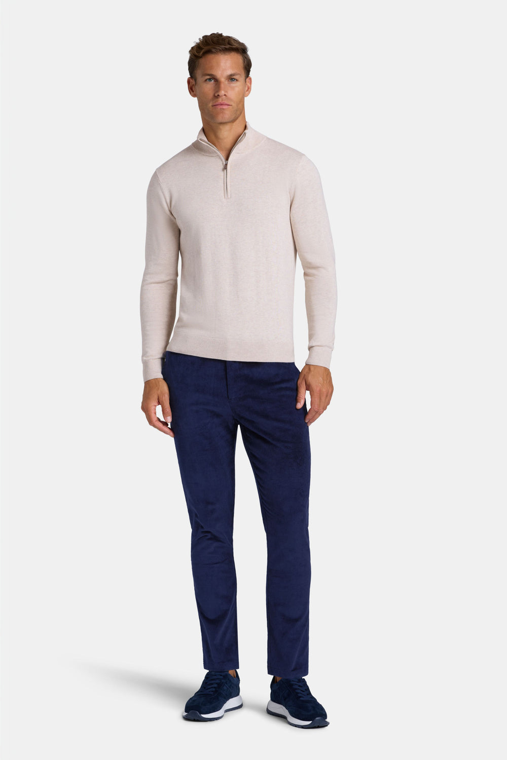 THE SANTONI QUARTER ZIP SWEATER