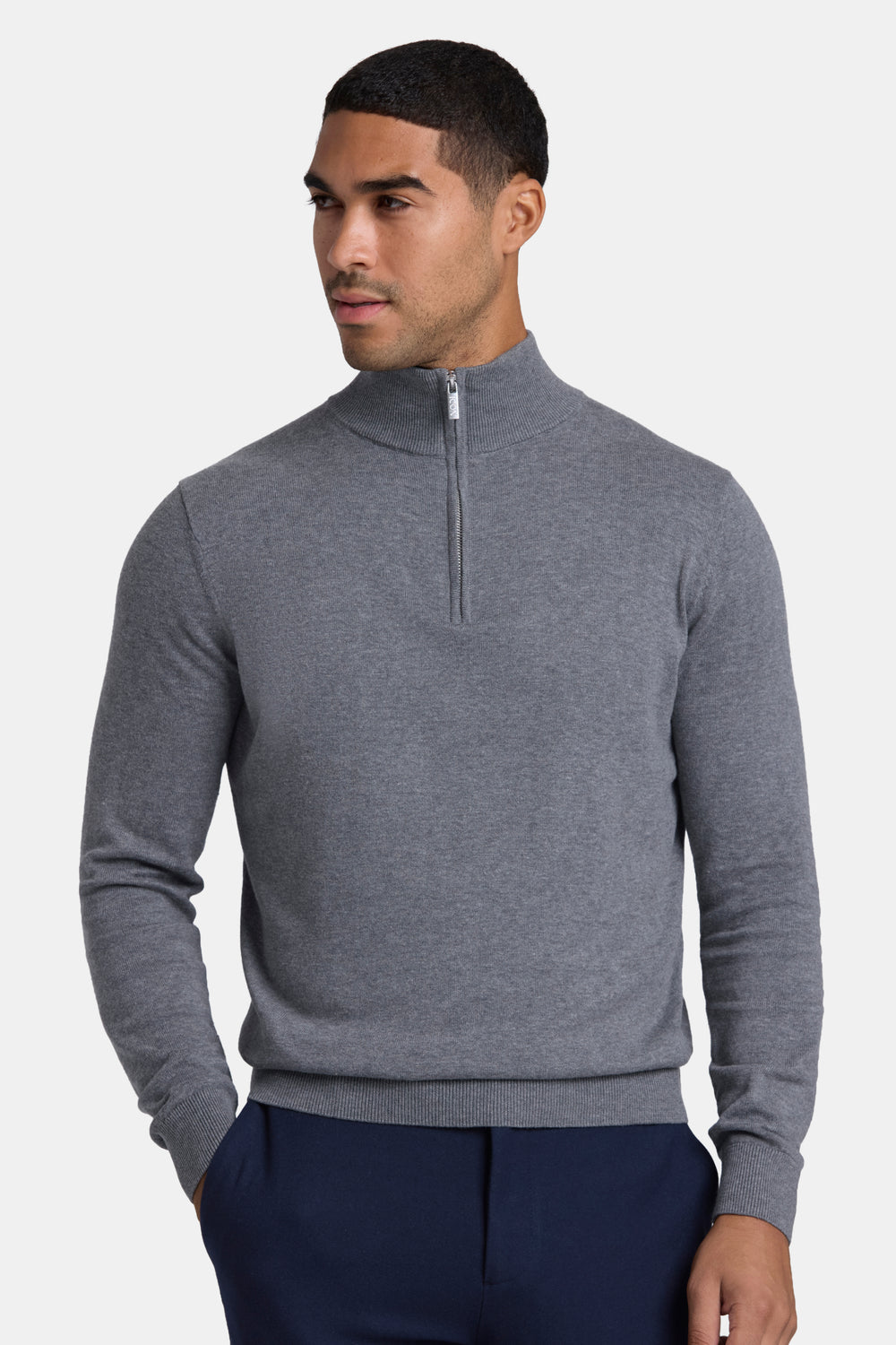 THE SANTONI QUARTER ZIP SWEATER