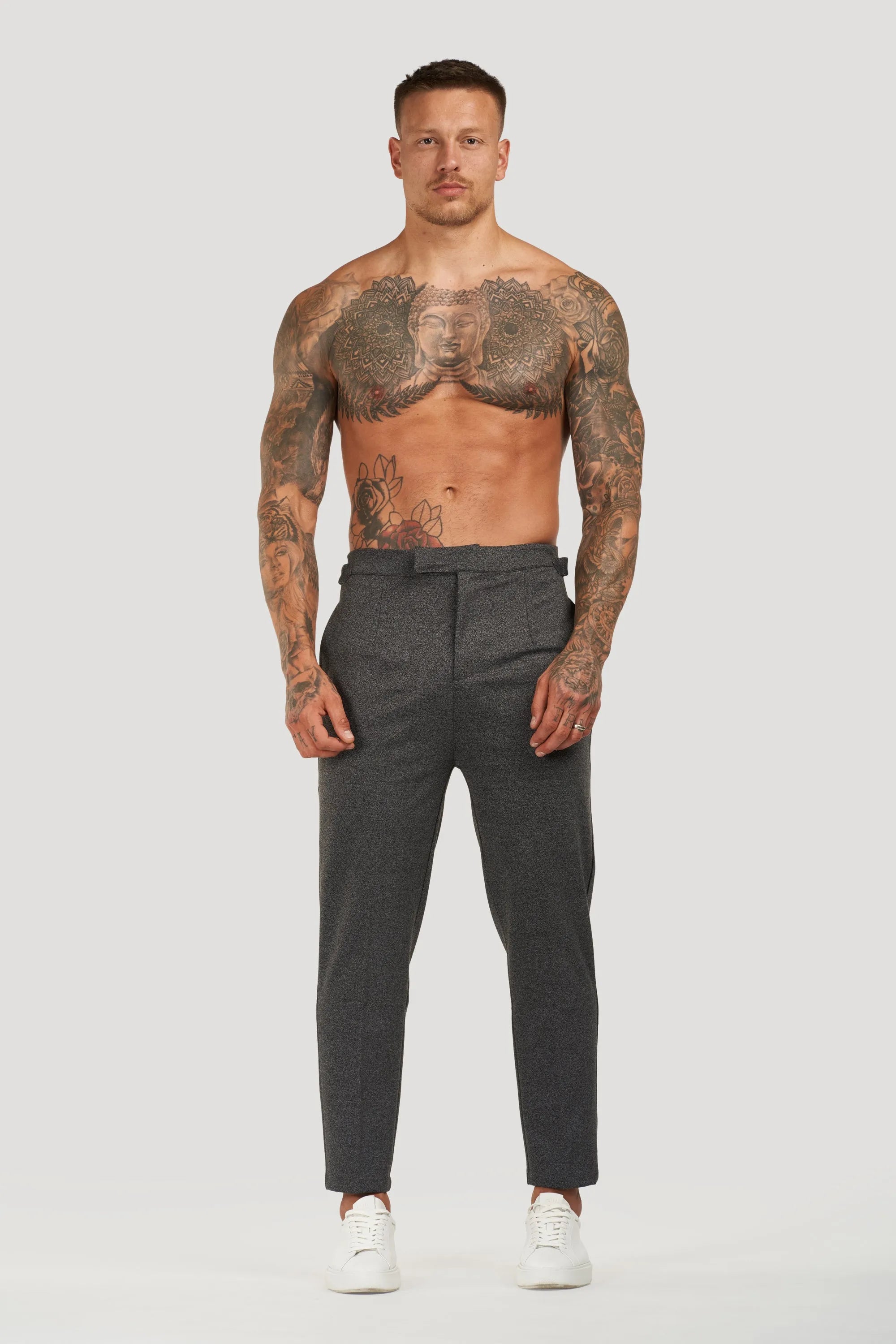 THE ALESSIO TROUSERS - DARK GREY