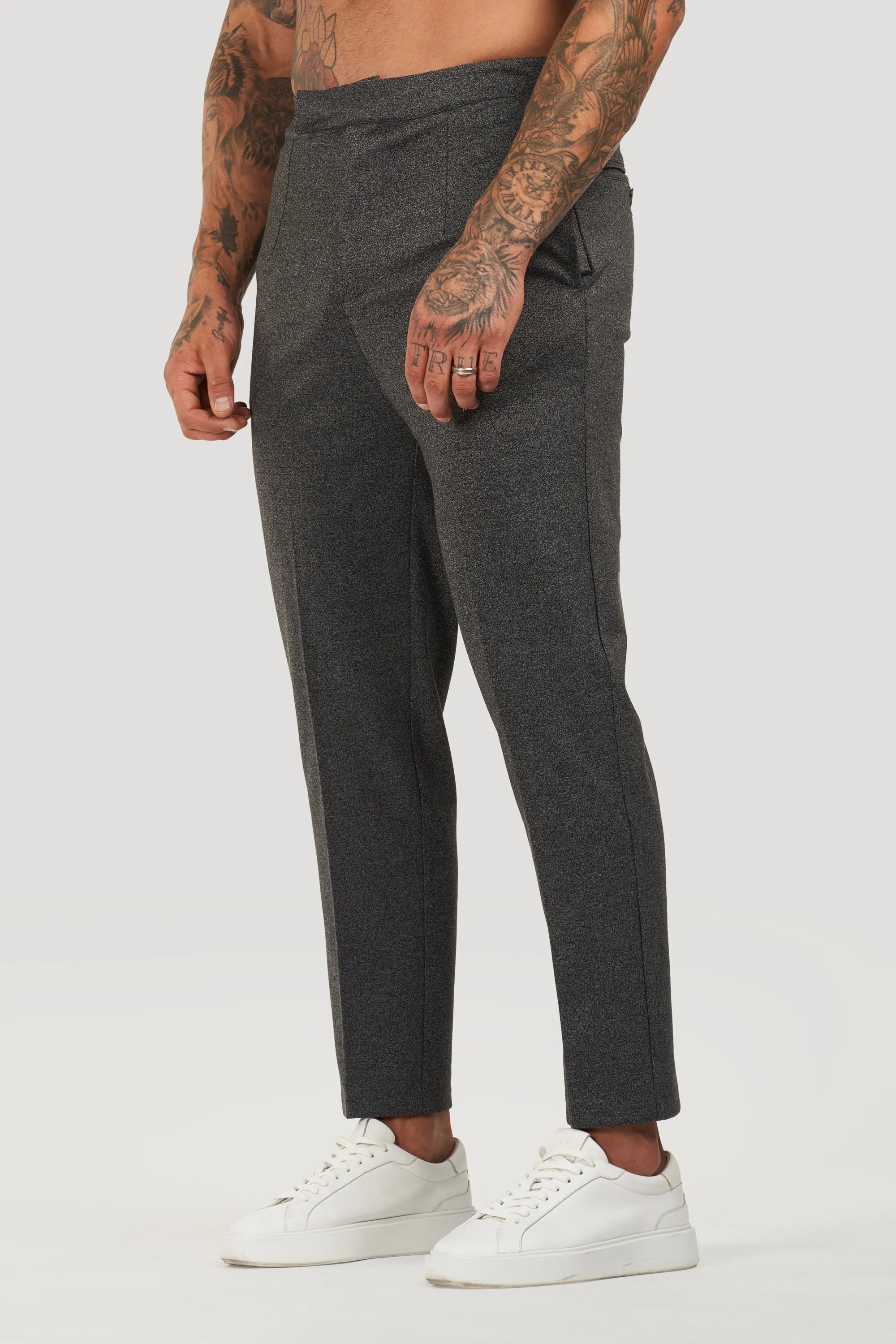 THE ALESSIO TROUSERS - DARK GREY - ICON. AMSTERDAM