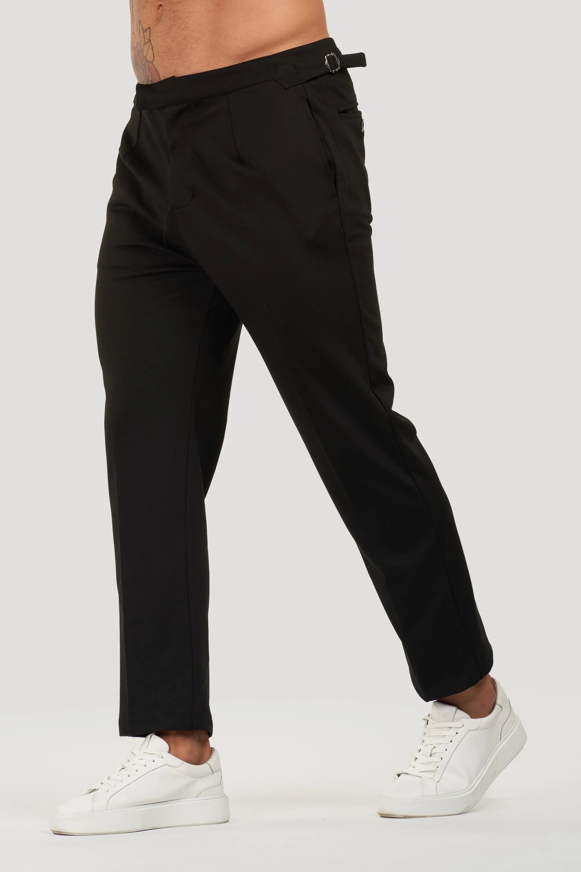 THE ALESSIO TROUSERS - BLACK - ICON. AMSTERDAM