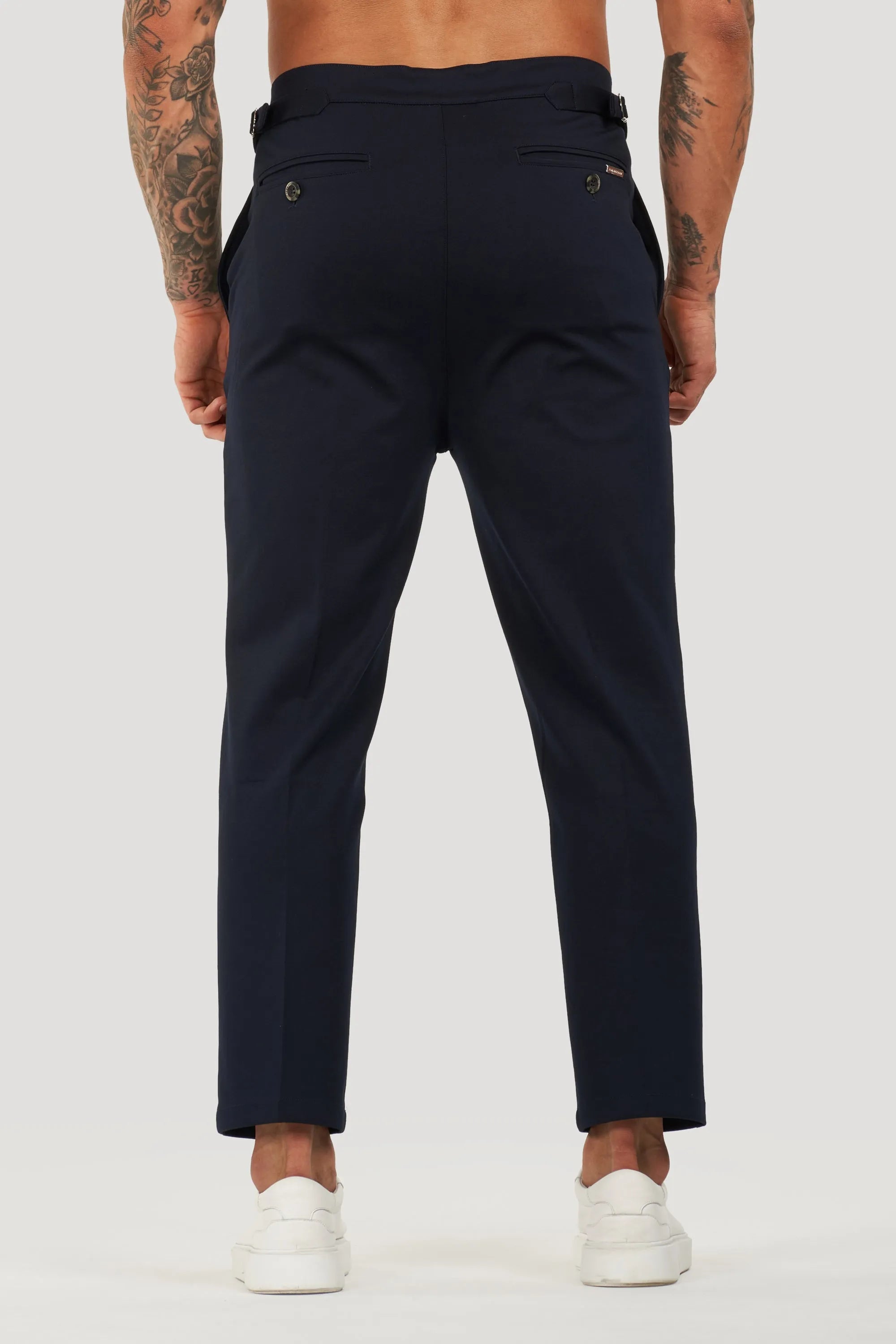 THE ALESSIO TROUSERS - NAVY BLUE - ICON. AMSTERDAM