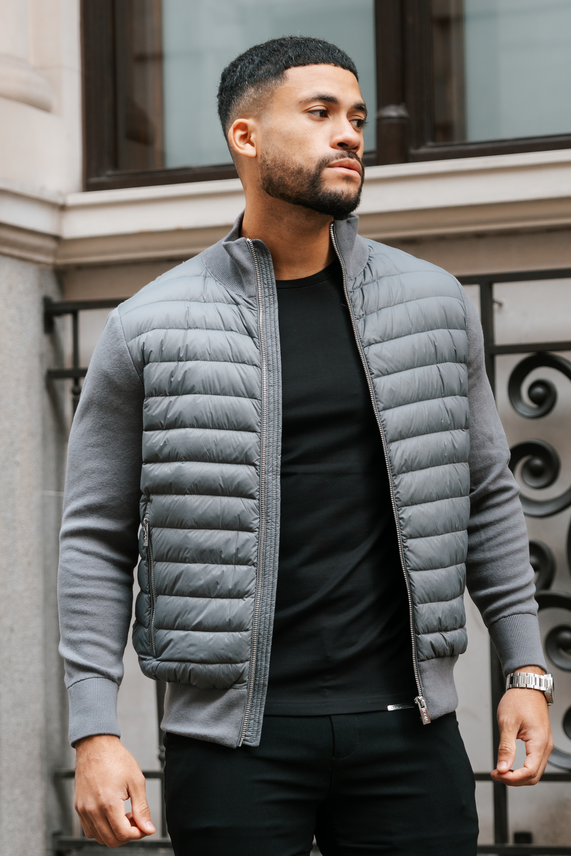 THE VERONA JACKET - CHARCOAL GREY - ICON. AMSTERDAM