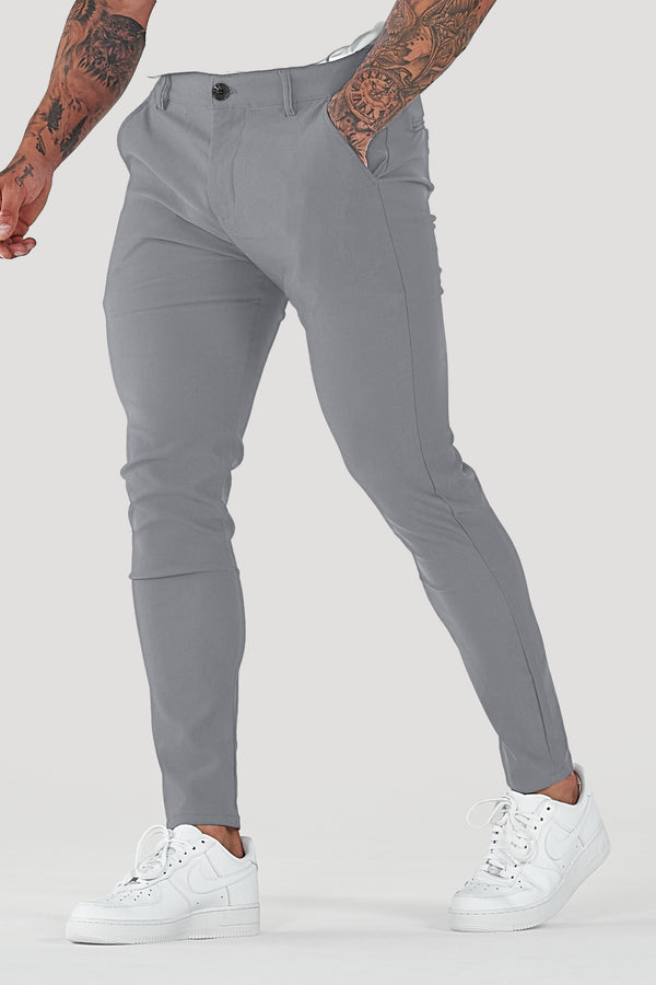 THE AVANI TROUSERS - GRIS CLARO