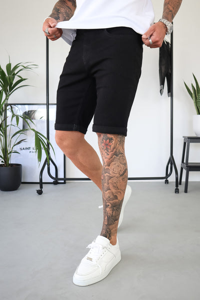 THE LORENZO SHORTS - BLACK - ICON. AMSTERDAM