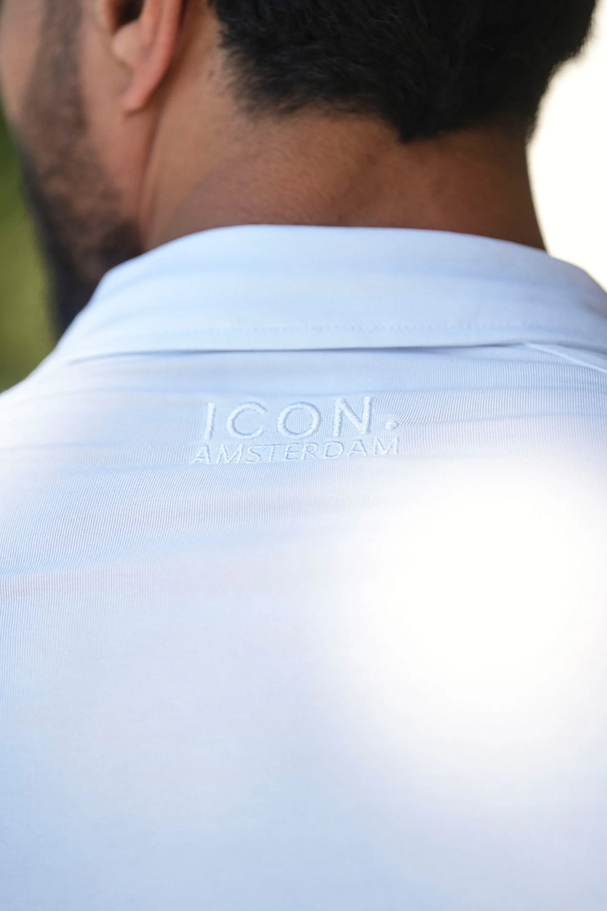 THE MUSCLE BUTTON POLO - WHITE - ICON. AMSTERDAM