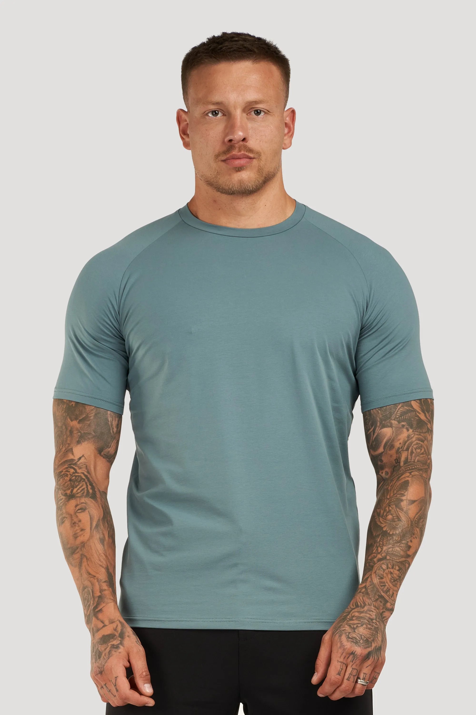 THE MUSCLE BASIC T-SHIRT - MARINE BLUE - ICON. AMSTERDAM