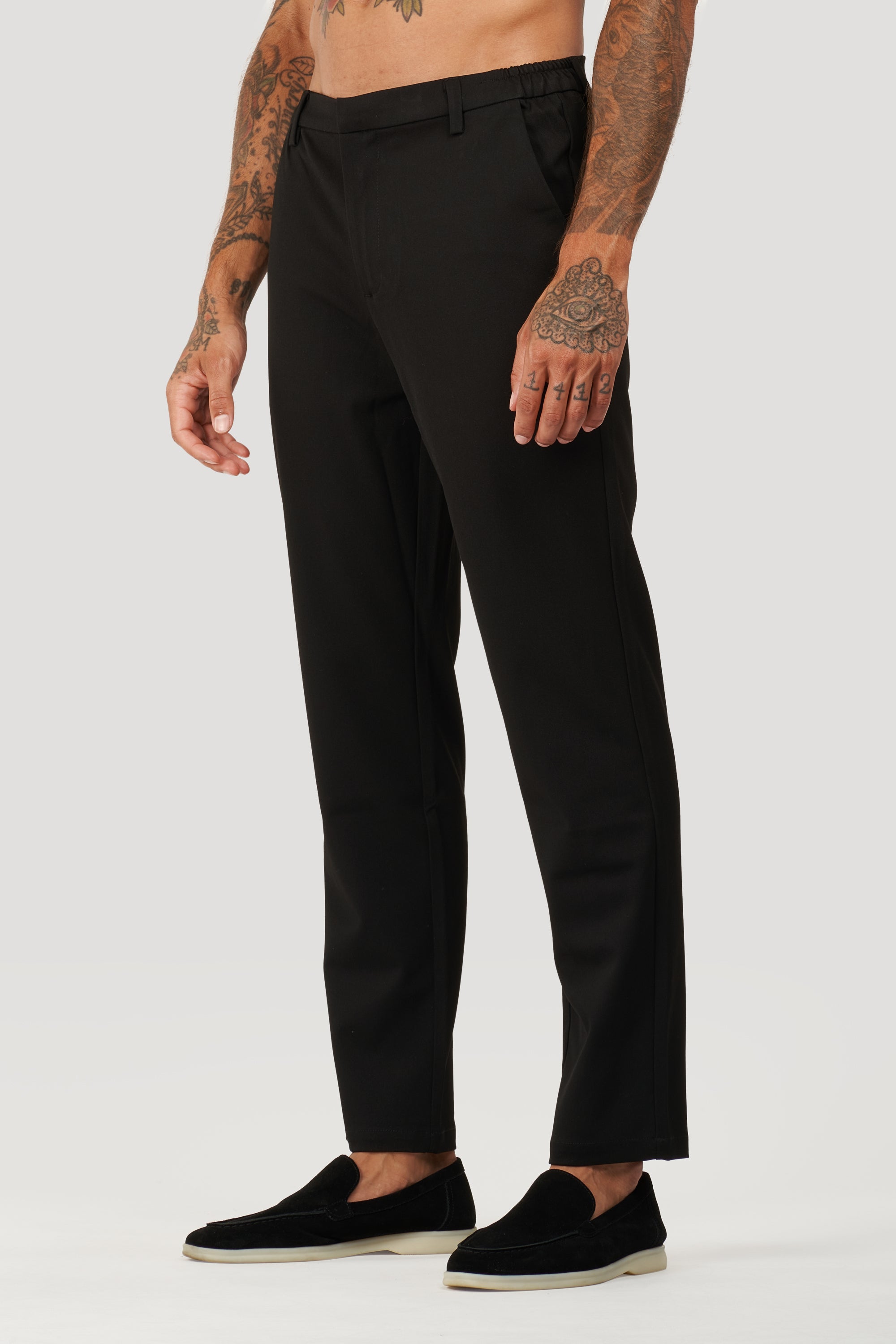 THE SILVIO TROUSERS - BLACK