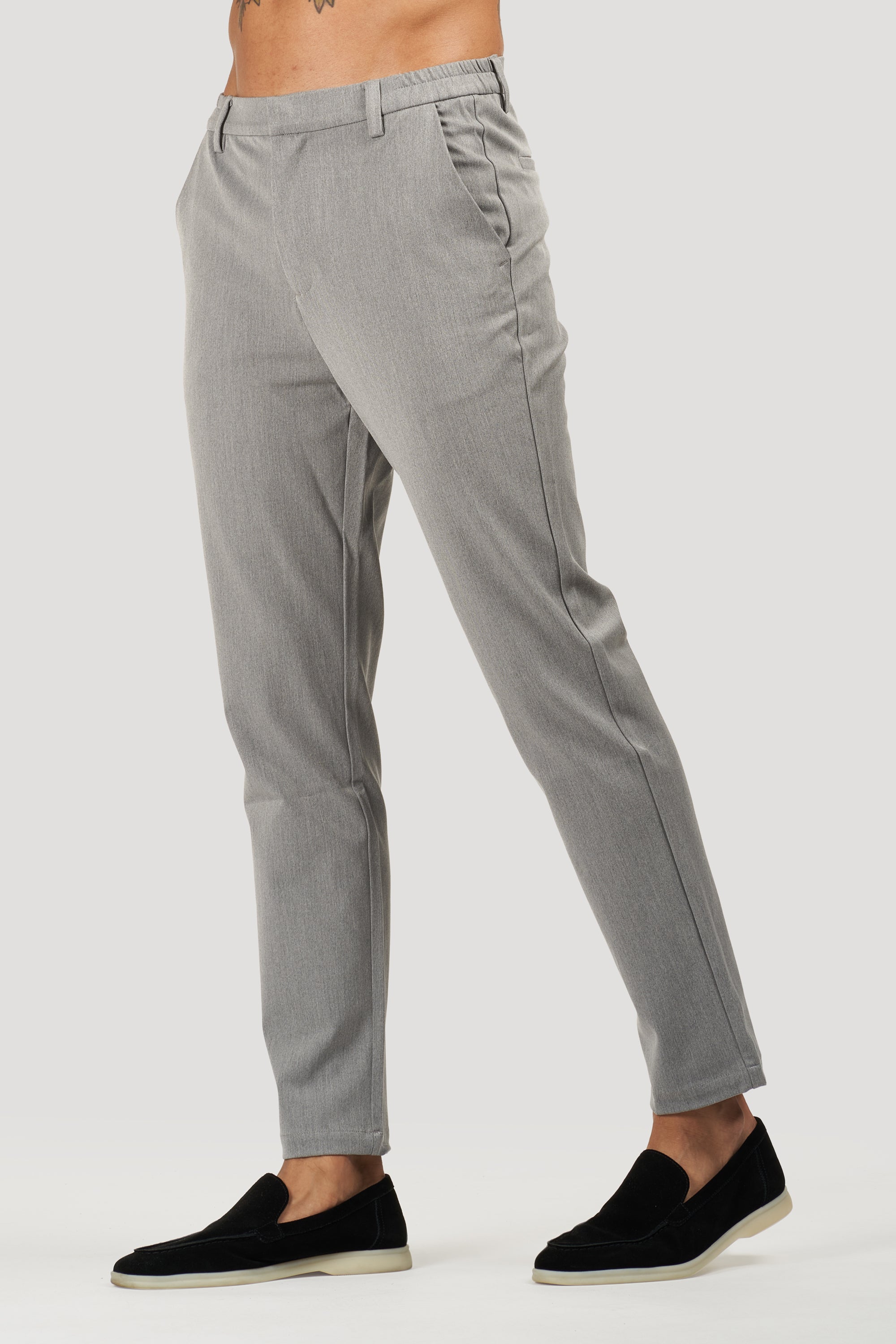 THE SILVIO TROUSERS - LIGHT GREY