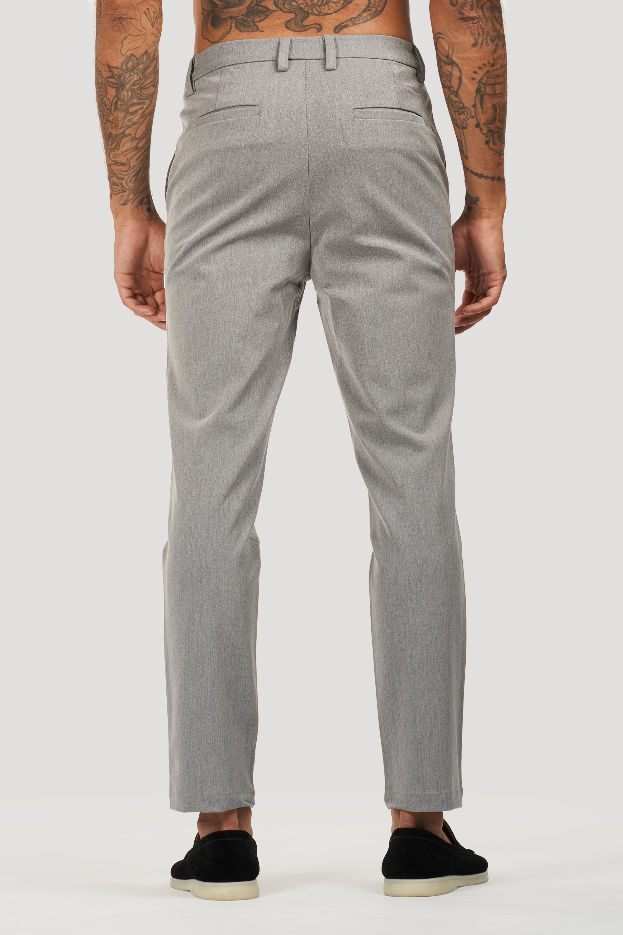 THE SILVIO TROUSERS - LIGHT GREY - ICON. AMSTERDAM