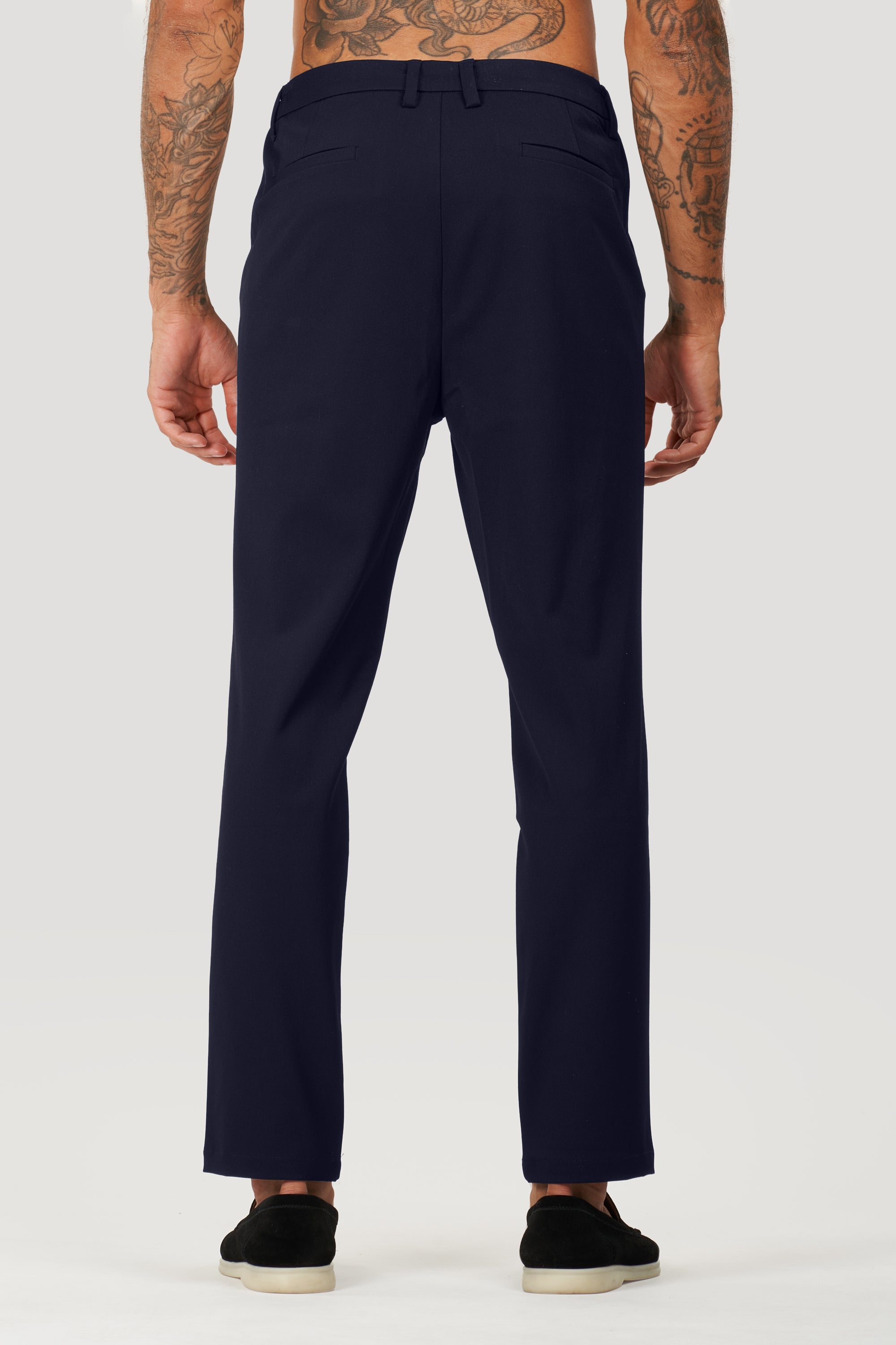 THE SILVIO TROUSERS - NAVY BLUE - ICON. AMSTERDAM