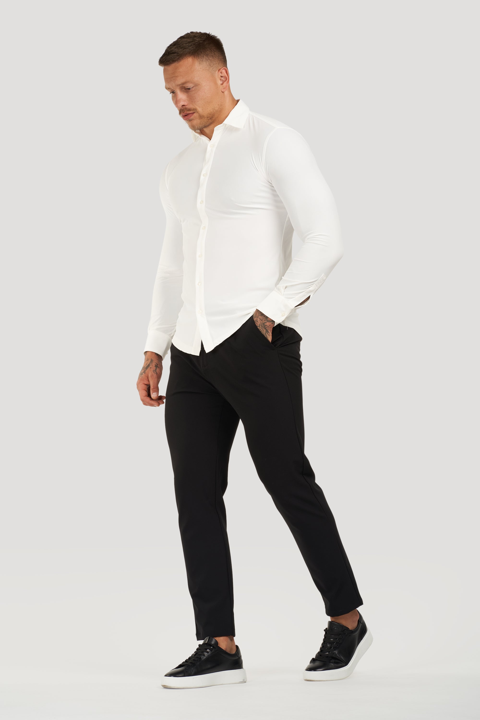 THE ATHLETIC STRETCH SHIRT - WHITE