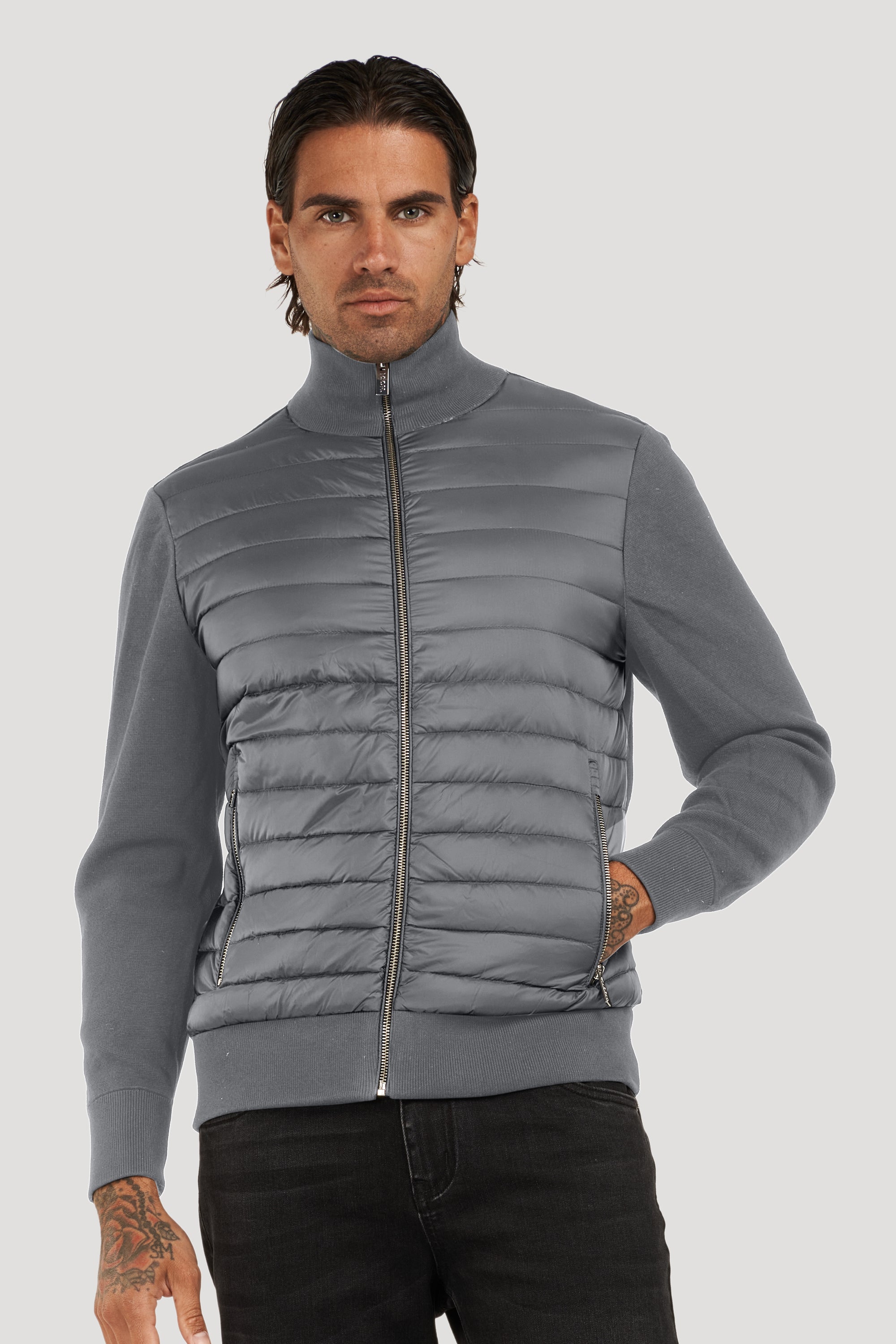 THE VERONA JACKET - CHARCOAL GREY - ICON. AMSTERDAM