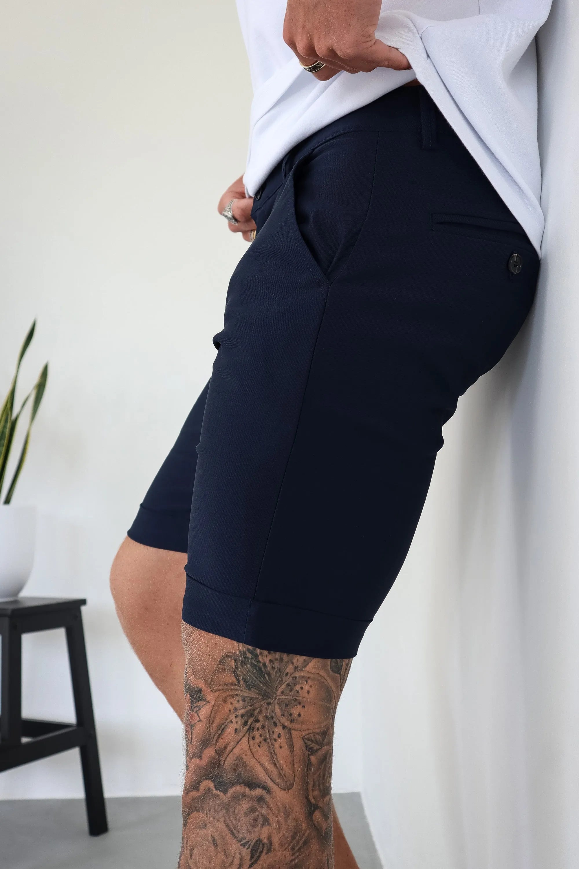 THE AVANI SHORTS - DARK BLUE - ICON. AMSTERDAM